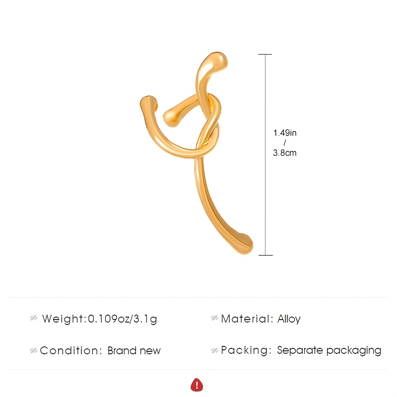Men's Western Knot No Piercing Ear Bone Clip — Casual Gift